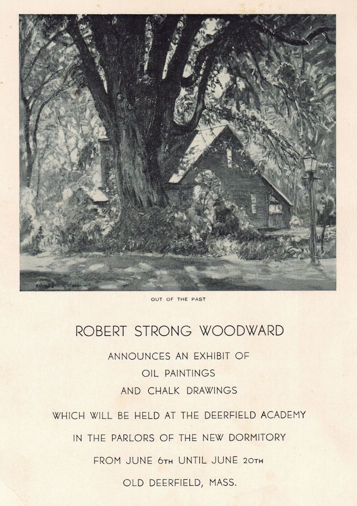 The Announcement Card/Invitation for the 1932 Deerfield Academy Event