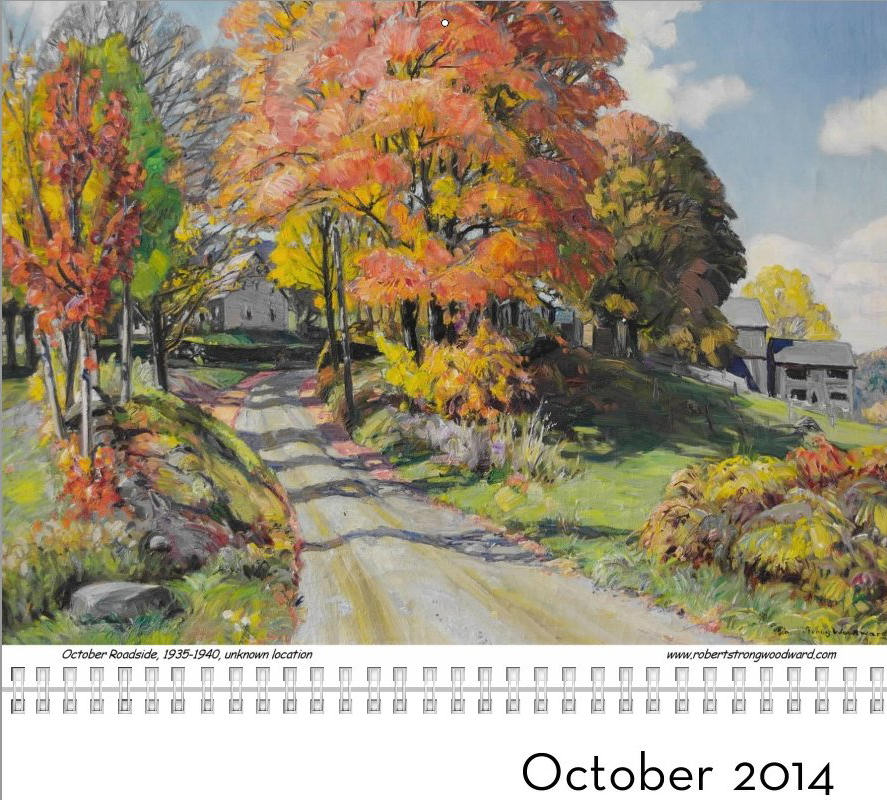 Robert Strong Woodward Calendar - October 2014
