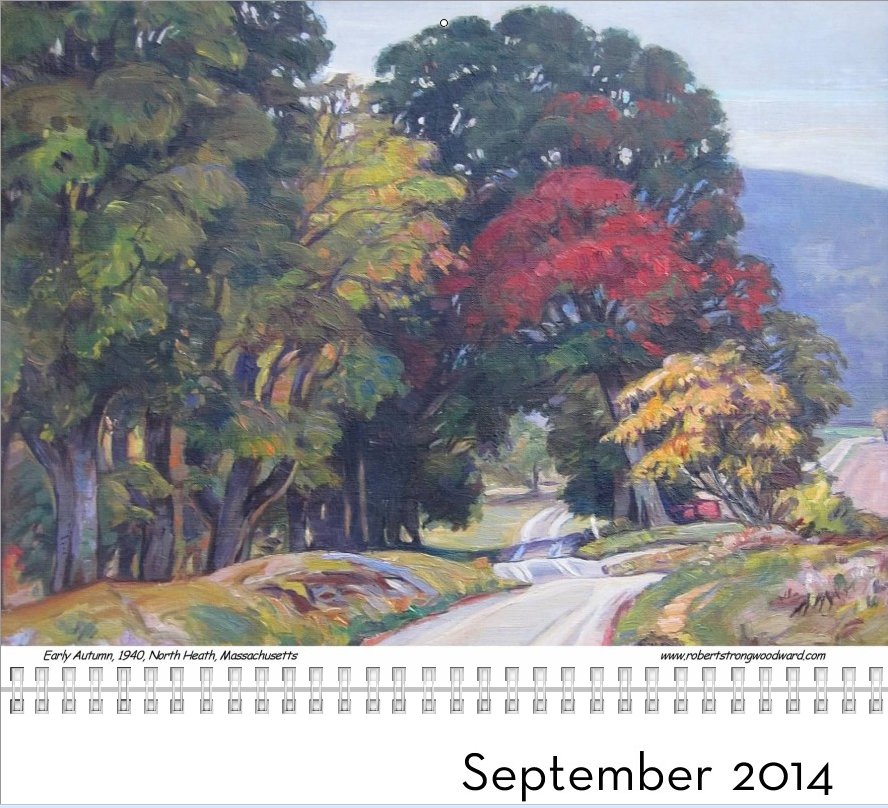 Robert Strong Woodward Calendar - September 2014