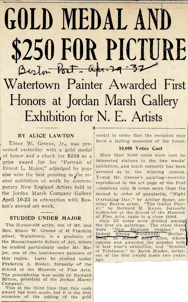 Boston Post, April 29, 1932, by Alice Lawton