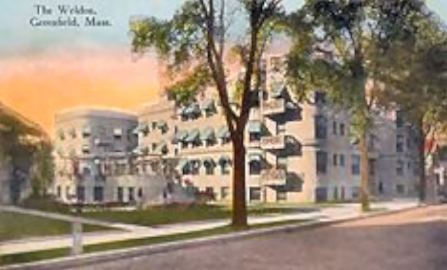 Old postcard of Hotel Weldon