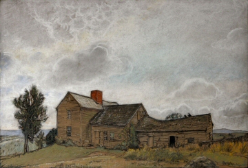 Chalk Drawing of the same house, Abandoned Heights