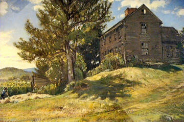 Painting of the same scene, High in New England #1