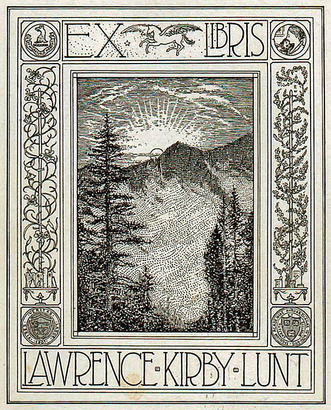 Dr. Lunt's Bookplate by Wooward