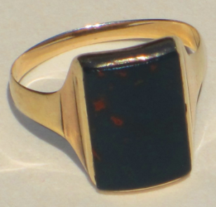 Bloodstone ring worn by both RSW and his father