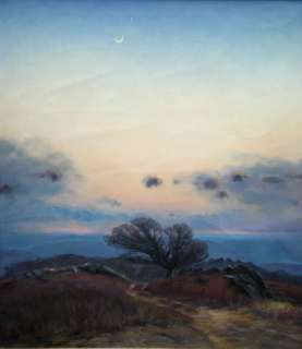  A recent color image of this painting The Evening Moon. 