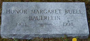 Memory stone of Honor Bauerlein 