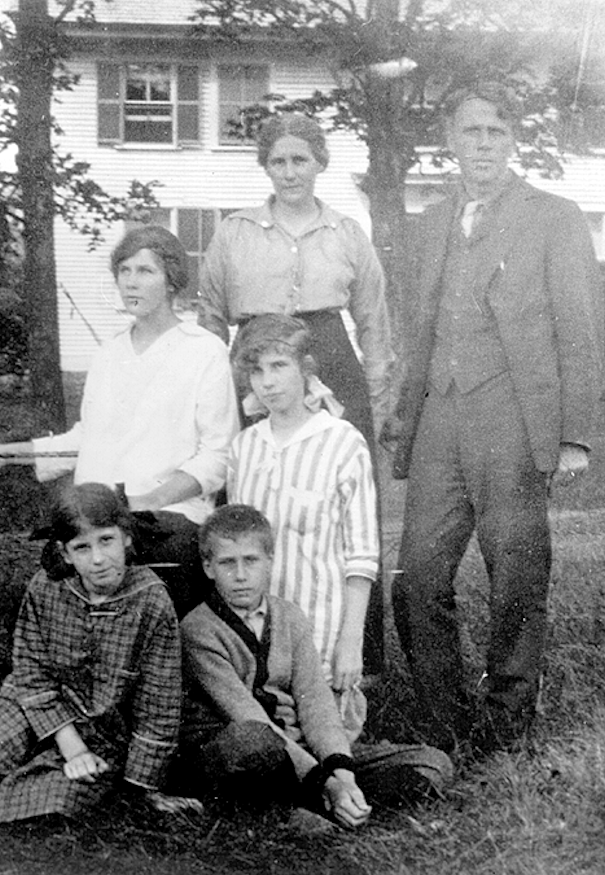 Robert Frost and his family