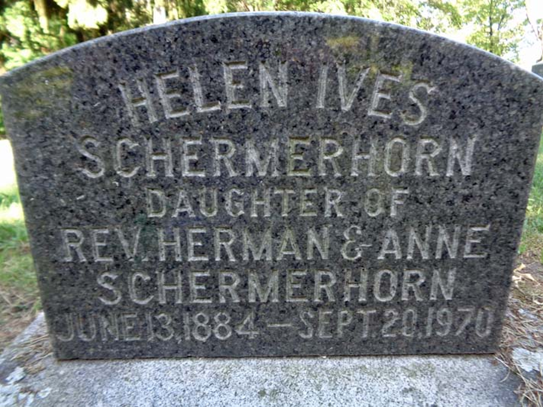 Helen's headstone