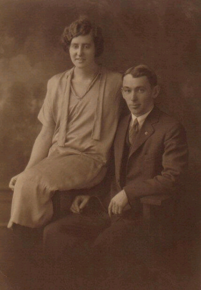  Wedding picture of Mark, Sr. and Edith Purinton 