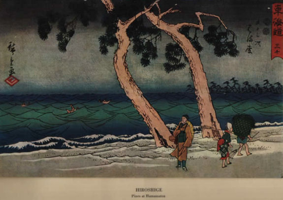 Pines at Hamamatsu by Hiroshige 