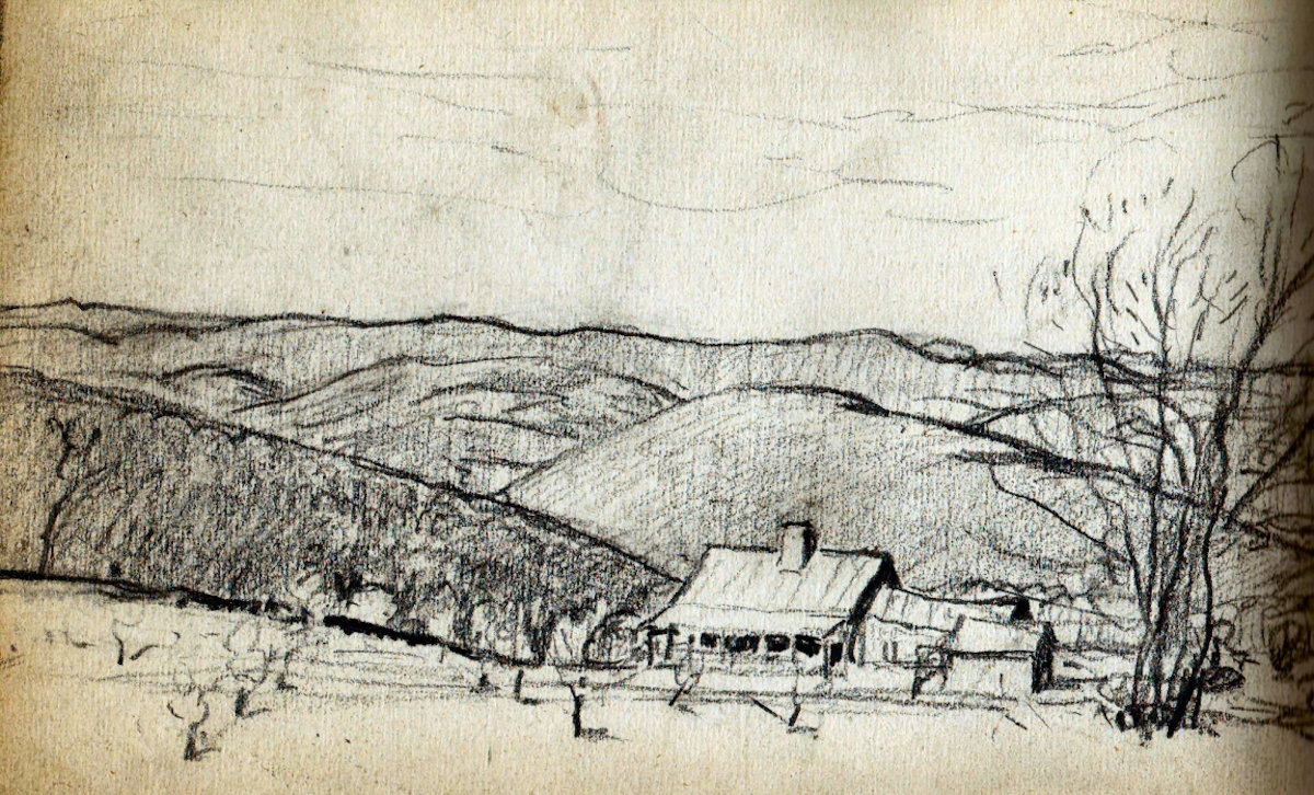 From a Mountain Farm Sketch