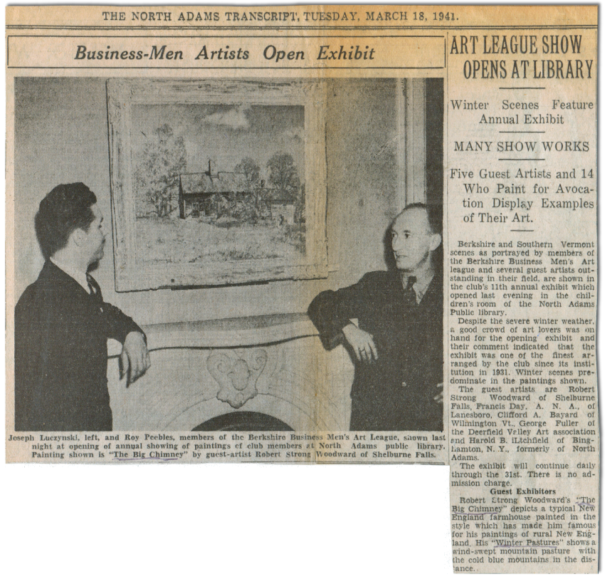 Berkshire Business-Men Art League Exhibit, 1941