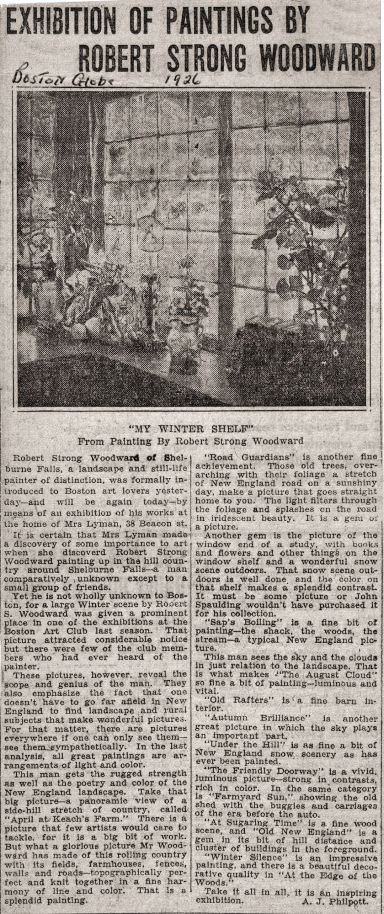 Boston Globe, December 23, 1926