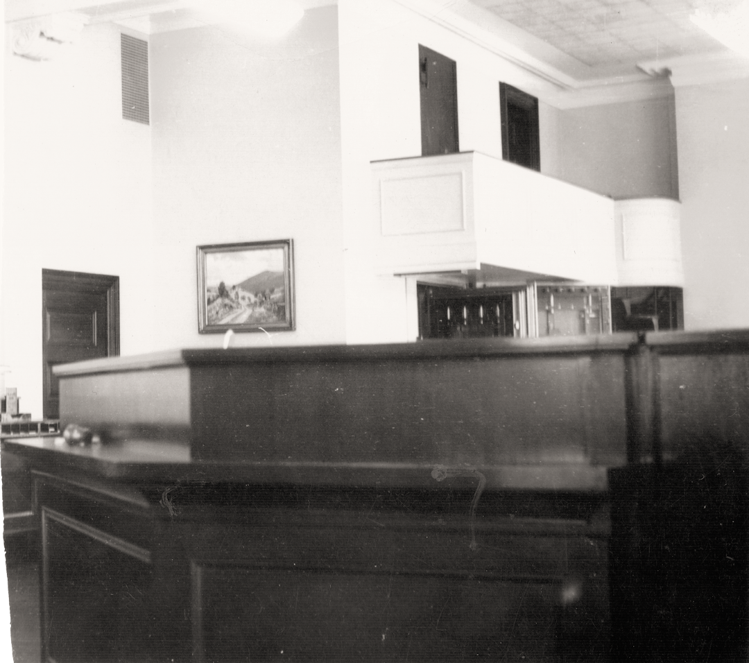 An image of painting hanging in the Newton Savings Bank