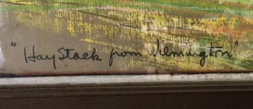 The name in RSW's handwritting