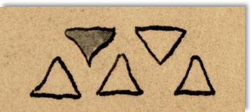 5 Triangle Trapeziod Symbol from back cover of The Love Leaf