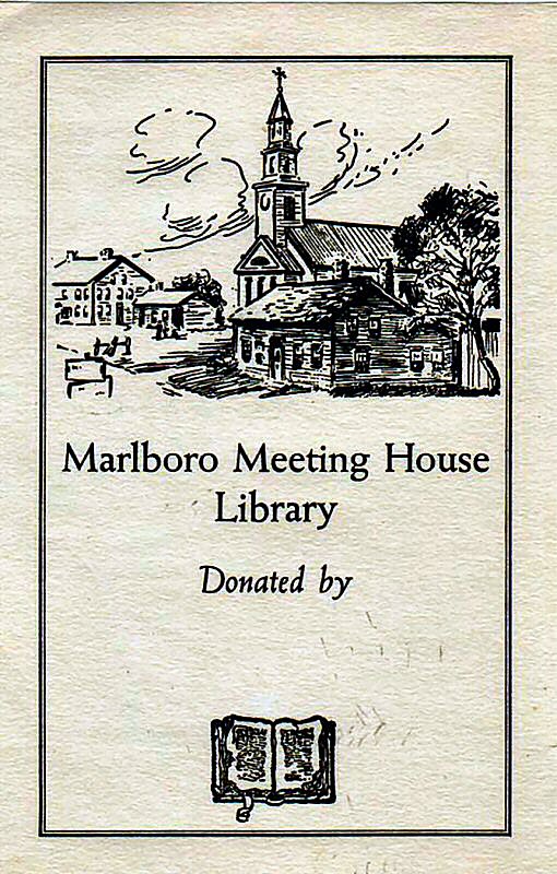 Marlboro Library, Bookplate