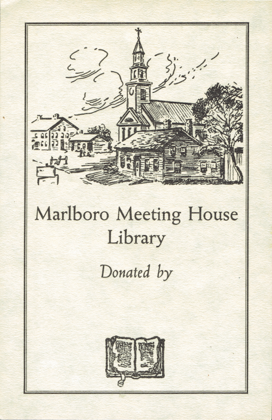 Marlboro Meeting House Library, Bookplate