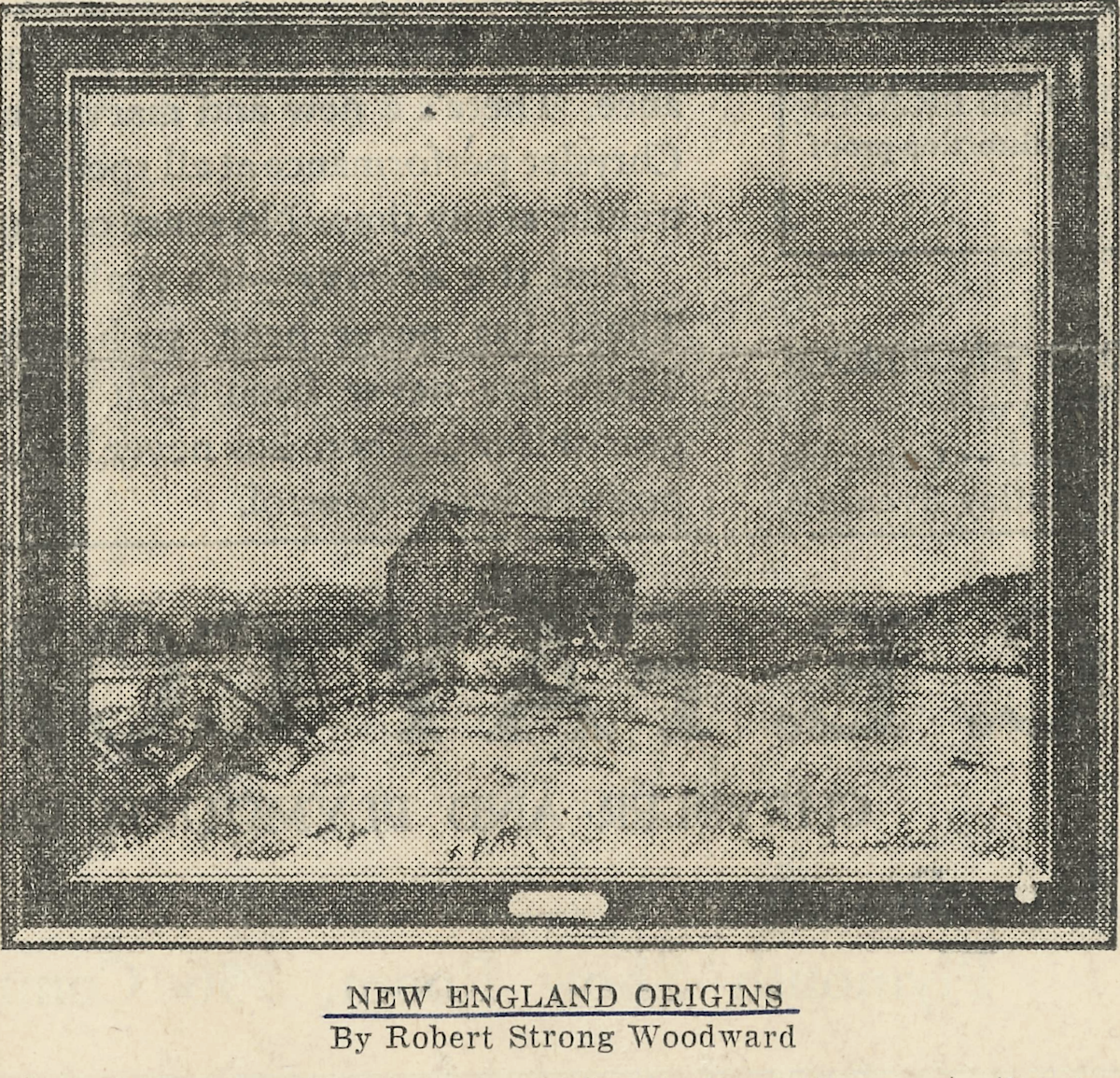 New England Origins, Boston Globe, April 10, 1932