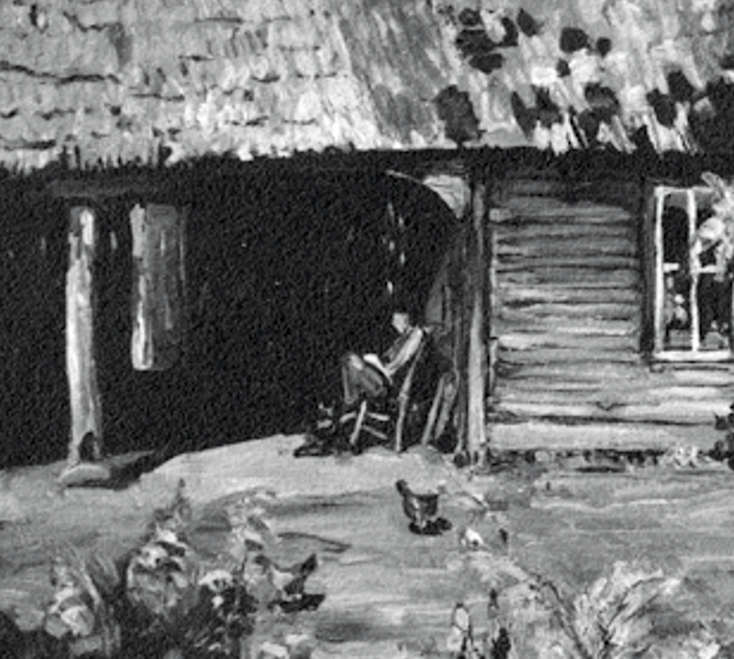 A man kicked-back sitting on a chair