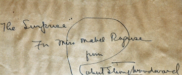 Woodward's note to Miss Mabel