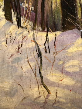 Through Winter Pines, Close up 3