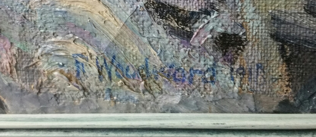 A close up of the signature