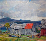 Vermont Barns - Oil