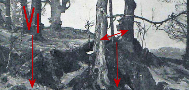 Graphic of the trees we believe still show today