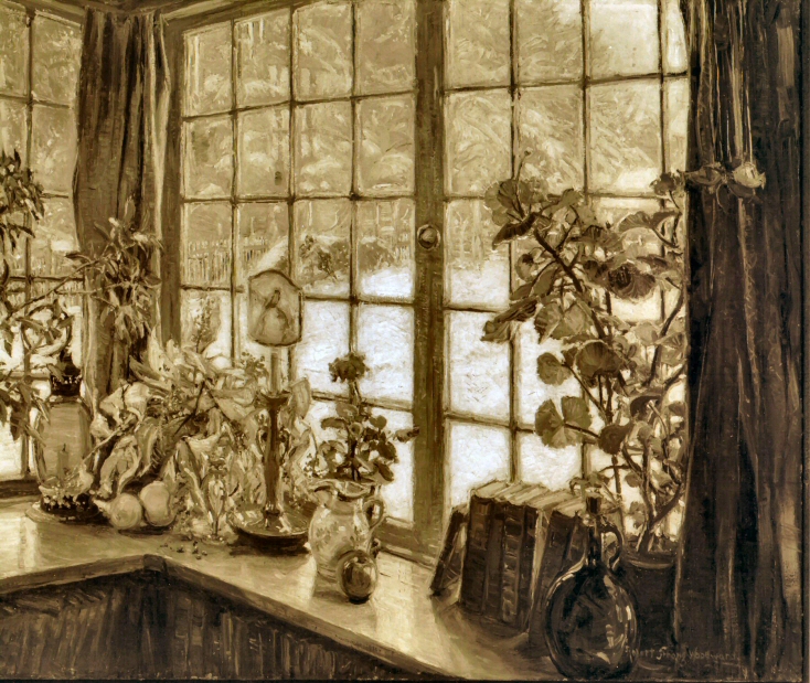 The Window: A Still Life and Winter Scene</em> Sepia