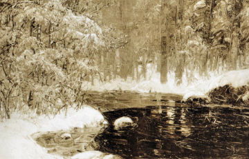 Cropped version of <i>Winter Pool</i>