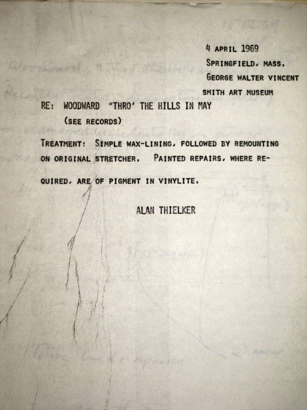 1969 Handwritten Evaluation Report from the back of page 1