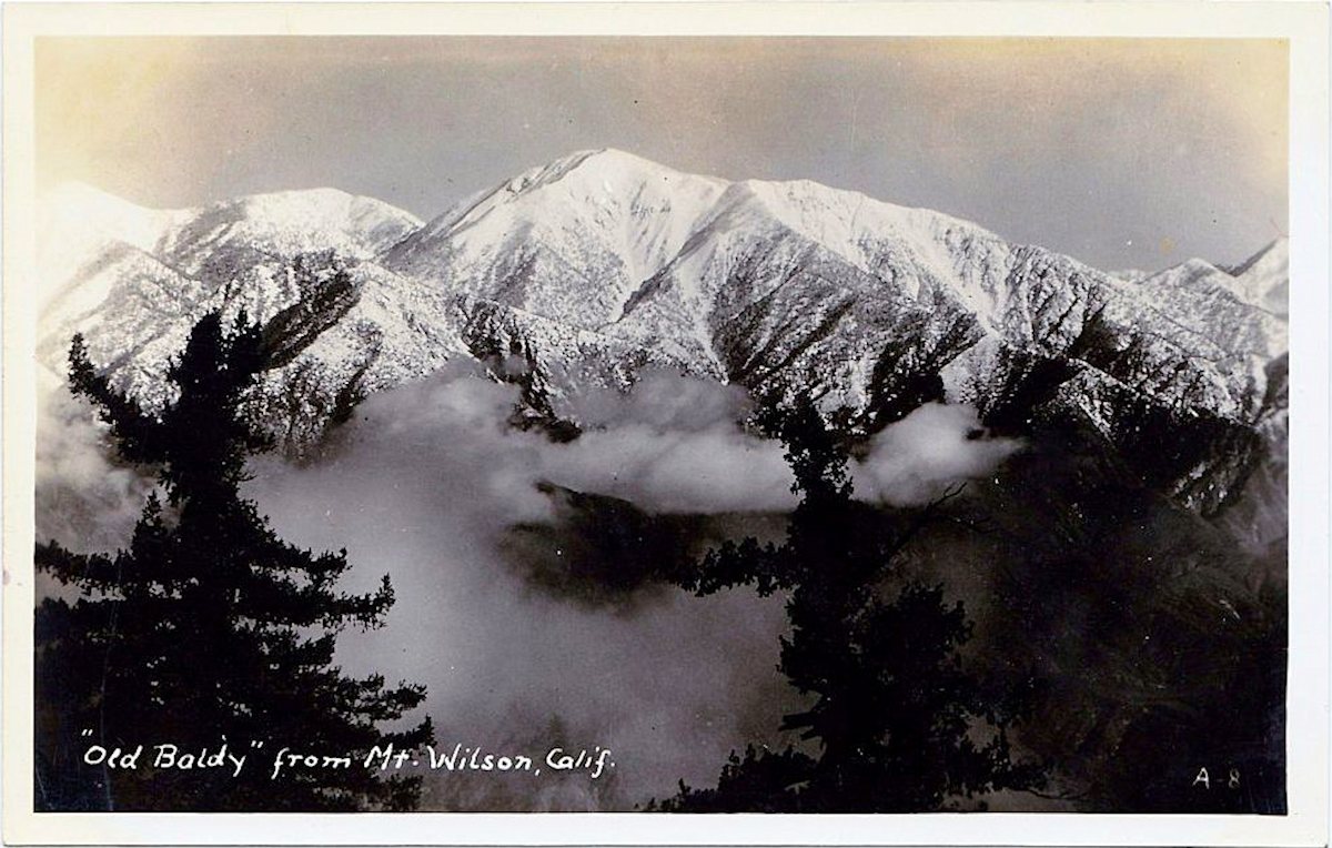 An old photograph of Mount San Antonio