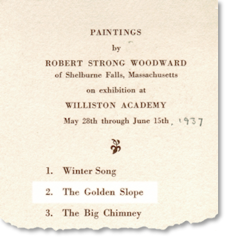 1937 Willington Academy Exhibit Card