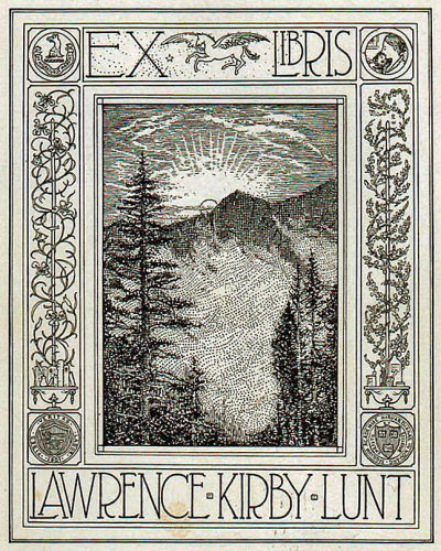 Dr. Lawrence Lunt Bookplate 