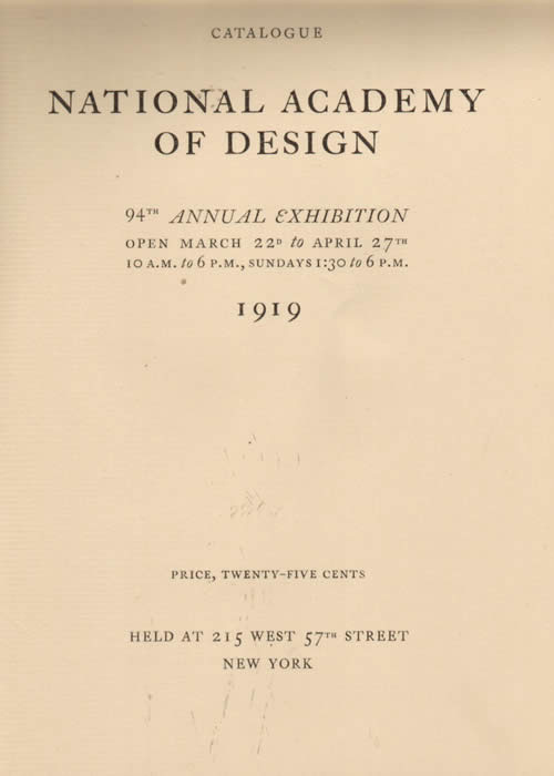 Title page of the 94th annual exhibition 