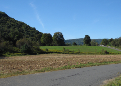Farm land where June Corn was painted 