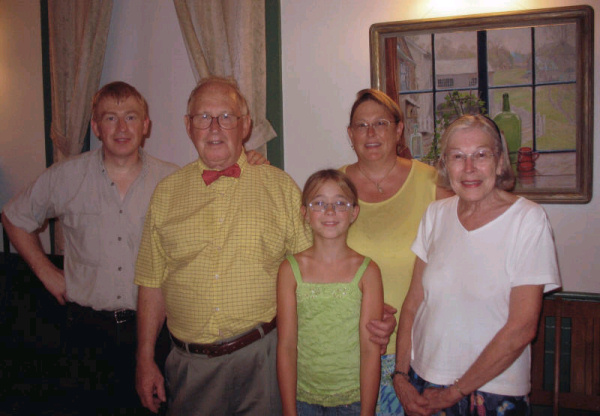 A family photo in 2006 with my son, my daughter, my wife and my granddaughter