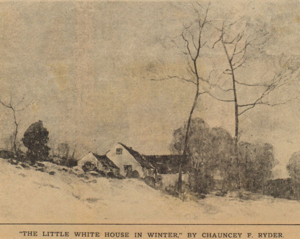 The Little White House In Winter by Chauncey Ryder