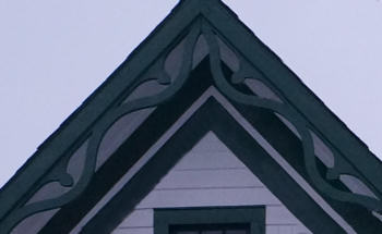   Roof cornice on main house. 