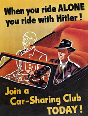  World War II era poster promoting Driving Clubs 