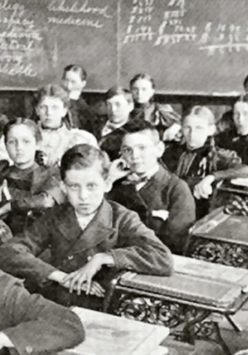 Young Woodward first row second boy